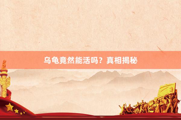 乌龟竟然能活吗?真相揭秘