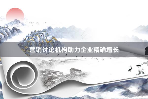 营销讨论机构助力企业精确增长